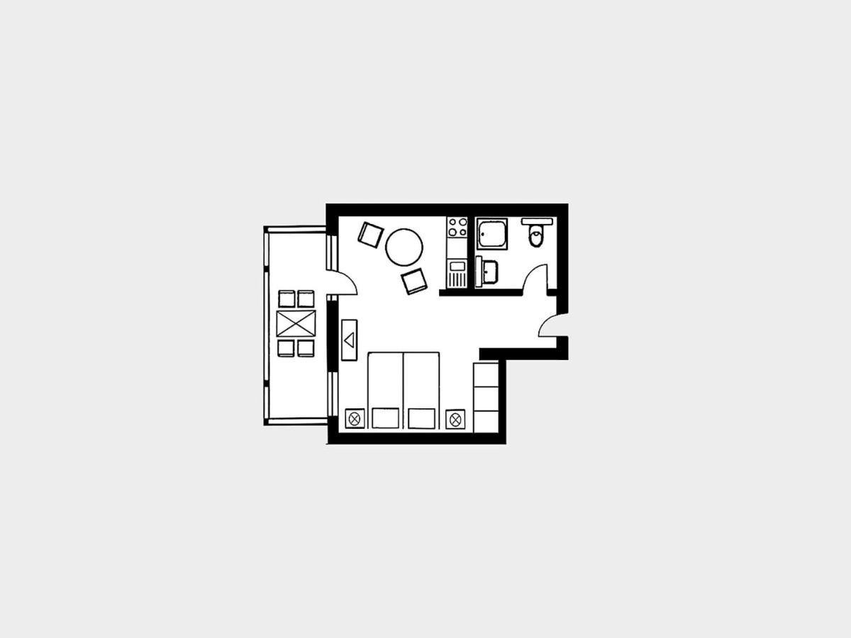 Strandvillen Binz - 1-Raum-Ferienwohnung Mit Balkon Sv-557 Exterior foto